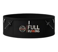 Full Running - Ceinture de course pour homme et femme | Sac banane running et trail avec poche imperméable, porte dorsale, support bâtons et espace pour mobile, Soft Flask et gels | Couleur noire
