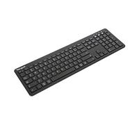 Targus Full-Size Multi-Device - Clavier - antimicrobienne - sans fil - Bluetooth 5.1 - Allemand - noir G