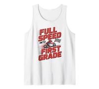 Full Speed Into First Grade Back To School First Day Boys Débardeur