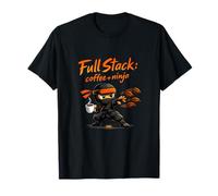Full Stack Coffee Ninja Programmer Humour Graphique T-Shirt