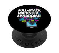 Full-Stack Imposter Syndrome Funny Developer Coding PopSockets PopGrip Adhésif