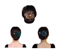 Full Star Flower Hair Accessories, Twist Hair Bun Maker, aide simple pour les femmes, ne tire pas, ne tire pas, permet de réaliser des chignons élégants en quelques secondes (3 pièces-B)