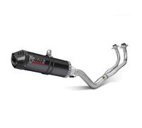 Full System 2x1 MIVV OVAL Noir Carbone Cap Kawasaki Versys 650 2024>2025