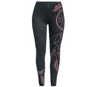 Full Volume by EMP Femme Leggings Noirs avec imprimé Attrape-rêves M