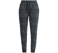 Full Volume by EMP Femme Pantalon de Harem Noir et Blanc XL