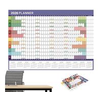 Full Year Wall Calendar, Funny Reusable Management Organizer Planner, 2026 Monthly Wall Calendar For Teacher Offices School Classroom Work Dorm Class Kids Desk Kitchen