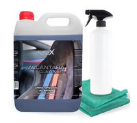 FULLCARX Alcantara Cleaner 5 Litres Nettoyant Alcantara Voiture, Enlève les Taches, Puissant pour Sièges Revêtement Textile, Arôme Frais Neutralise les Odeurs Produit Nettoyage Detailing Professionnel