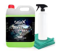 FULLCARX Glass Cleaner 5 Litres Nettoyant Vitre Voiture, Haut Pouvoir Dégraissant, Séchage Rapide, Brillance Longue Durée, Lave Pare-Brise Miroirs Rétroviseur Produit Nettoyage Detailing Professionnel