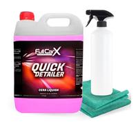 FULLCARX Quickdetailer 5 Litres Cire Liquide Quick Detailer Voiture Lustrage Carrosserie, Effet Instantané, Revêtement Protecteur Couleur, Utilisation Rapide, Produit Nettoyage Detailing Professionnel