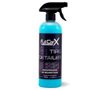 FULLCARX Tire Detailer 750ml Brillant Pneu, Renovateur Plastique Voiture Extérieur, Rapide et Efficace, Finition Satinée, Noir Intense Nettoyant Pneus, Produit Nettoyage Detailing Professionnel