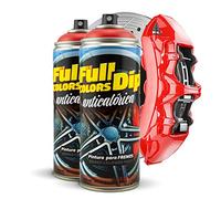 FullColors Lot de 2 bombes de peinture pour étriers de frein 400 ml - Application facile - Finition professionnelle (couleurs au choix) (Rouge)