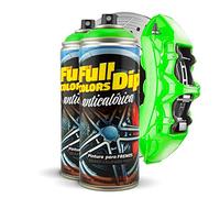 FullColors Lot de 2 bombes de peinture pour étriers de frein 400 ml - Facile à appliquer - Finition professionnelle (couleurs au choix) (vert citron)