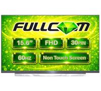 FULLCOM Écran LCD de rechange 15,6" NV156FHM-N48 FHD 1920 x 1080 IPS 30 broches mat pour Acer KL.1560E.033 pour ordinateur portable/écran/application LCD