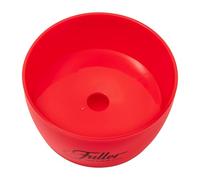 Fuller Brush Support pratique - Support rond en plastique à profil petit pour éponges de cuisine et petits articles - 9,5 cm de diamètre (rouge)