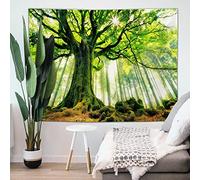 Fullfun Tapisserie murale à suspendre - Impression 3D - Paysage d'arbre naturel - Tapisserie esthétique pour chambre à coucher, salon, dortoir et chambre - 130 x 150 cm