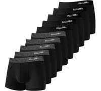 Fullluwaa - Lot de 10 Boxers Homme Coton, Confortable et Doux - Ajustés, Ceinture Élastique Ultra - Souple