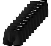 Fullluwaa - Lot de 10 Boxers Homme Coton, Confortable et Doux - Ajustés, Ceinture Élastique Ultra - Souple