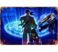 Fullmetal Alchemist Anime Poster Décoration murale rétro en métal 20,3 x 30,5 cm