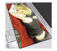 Fullmetal Alchemist Tapis de Souris Gaming XXL, 900x400mm, Anime Mouse Pad - Surface spéciale améliore la Vitesse et la précision, 3mm Base en Caoutchouc Antidérapant Surface-pour Ordinateur et PC, C