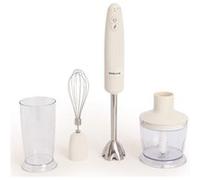 FULLMIX RETRO - Mixeur plongeant multifonction 1000 W avec accessoires - Blanc cassé Beige G