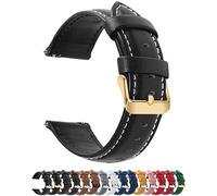 Fullmosa 18mm Bracelet en Cuir Véritable pour Montre Connectée