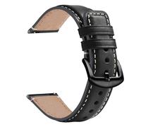 Fullmosa 21mm Bracelet en Cuir Véritable pour Montre Connectée