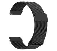 Fullmosa Bracelet de montre acier en inoxydable 20mm avec fermeture magnétique compatible avec Samsung Galaxy Watch 7/6/5/4 40mm 44mm, Samsung Watch 4 Classic 46mm 42mm, Active 2, Noir