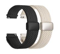 Fullmosa Bracelet montre en nylon 22mm, compatible avec Garmin Venu 3/2, Vivoactive 4 (45mm), Samsung Gear S3 Classic/Frontier, Galaxy Watch 3 (45mm)-Set de 2 bracelets tressés pour femmes et hommes