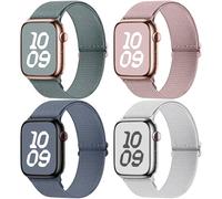 Fullmosa Bracelets Nylon pour Apple Watch 49/46/45/44mm | Compatible avec iWatch Ultra3/2/1 SE3/2/1 Series 11 10 9 8 7 6 5 4, Bracelet extensible nylon pour femme homme