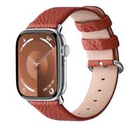 Fullmosa Compatible Bracelet Apple Watch 45/44/42/41/40/38mm Premium Cuir Véritable Bracelet de Remplacement, Compatible avec Apple Watch SE Séries 8/7/6 Séries 5/4/3/2/1 pour Hommes et Femmes