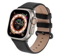 Fullmosa Compatible Bracelet Apple Watch 45/44/42/41/40/38mm Premium Cuir Véritable Bracelet de Remplacement, Compatible avec Apple Watch SE Séries 8/7/6 Séries 5/4/3/2/1 pour Hommes et Femmes
