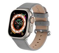 Fullmosa Compatible Bracelet Apple Watch 49/45/44/42/41/40/38mm Premium Cuir Véritable Bracelet de Remplacement, Compatible avec Apple Watch SE Séries Ultra/8/7/6/5/4/3/2/1 pour Hommes et Femmes