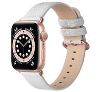 Fullmosa Compatible Bracelet Apple Watch 49/45/44/42/41/40/38mm Premium Cuir Véritable Bracelet de Remplacement, Compatible avec Apple Watch SE Séries Ultra/8/7/6/5/4/3/2/1 pour Hommes et Femmes