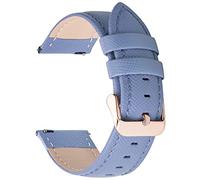 Fullmosa Cross Bracelet de Montre de 18mm en Cuir Véritable Compatible avec Garmin Venu 3S/Venu 2S/Vivoactive 4S/Vivomove 3S/Forerunner 255S/255S Music/Forerunner 265S/move 3S/Active S