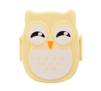 Fulltime®Bento Box Owl Lunch Box alimentaire Box Container Portable Storage (Jaune)