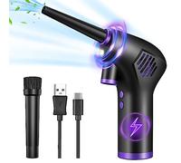 Fulluky Dépoussiérants Puissants Électrique, Souffleur Remplace Bombe d'air Comprimé sec, Rechargeable 15000 mAh, Air Duster Aspirateur Pour Nettoyage PC, Clavier, Canapé, Voiture