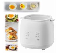 Fully Automatic Smart Egg Cooker, Rapid Egg Cooker, 2024 New Rapid Egg Cooker, Electric Egg Boiler Machine Mini Egg Cooker, For Hard Boiled,Soft Boiled, Steamed Egg,Onsen Tamago (White)