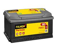 Fulmen FB802 Batterie Auto Formula 12V Plomb Acide pour tout type de véhicules - 80Ah 700A - Puissance élevée