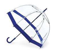 Fulton Birdcage 1 Parapluie pour Femme, Bordure Bleu Marine, Taille Unique, Parapluie bâton