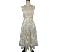 FULUJIDI Robe Femme Robe De Soiree Dress Femme Fille Femmes Robe De Soirée Col V Taille Mince Taille Haute Robe À Bretelles Swing Dos Nu sans sans Manches Broderie Slip Robes L Abricot