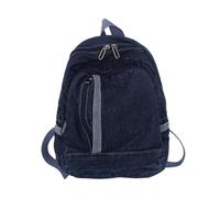 FULUJIDI Sacs À Dos Loisir Sac À Dos Denim Daypack Double Épaule Sac D'École Bleu Jean Sac À Dos Cartable pour Femmes Filles Shopping Deepblue