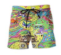 FULUJIDI Short De Bain Homme Maillots De Bain pour Hommes Shorts 3D Imprimé Planche De Surf Shorts Shorts De Plage Maillots De Bain pour Hommes Slips Troncs 4XL 2