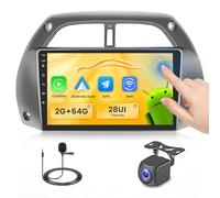 Fuluku 2+64G Android 13 Autoradio pour Toyota RAV4 2001 2002 2003 2004 2005 2006 avec sans Fil Carplay Android Auto, Ecran Tactile 9 Pouces avec Bluetooth/WiFi/GPS/Caméra de Recul/FM/RDS/SWC