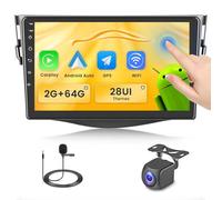 Fuluku 2+64G Android 13 Autoradio pour Toyota RAV4 2006-2013 avec sans Fil Carplay Android Auto, Ecran Tactile 9 Pouces avec Bluetooth/WiFi/GPS/Caméra de Recul/FM/RDS/SWC/28 Sets of Themes