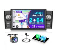 Fuluku 2+64G Android Autoradio pour Fiat Punto 2005-2009 Fiat Linea 2007-2011 avec Wireless Carplay Android Auto, 7'' Touch Screen Radio avec Bluetooth/WiFi/GPS/Caméra de recul/FM/RDS/SWC