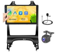 Fuluku 2+64G Android Radio pour Peugeot 3008 2009-2015 avec Wireless Carpaly&Android Auto, 9'' IPS Touch Screen Radio Voiture avec Bluetooth/GPS/Caméra de recul/FM/WiFi/SWC/26UI