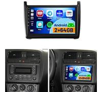 Fuluku 2+64G Android Radio pour VW Polo 6R 6C 9N 2008-2016 avec Wireless Carplay&Android Auto, 9'' IPS Touch Screen Radio Voiture avec Bluetooth/GPS/Caméra de recul/FM/WiFi/SWC/26UI
