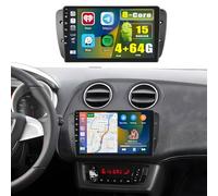 Fuluku 4+64G 8 Core Android 15 Autoradio pour Seat Ibiza 6j IV 2009-2014 avec sans Fil Carplay Android Auto MirrorLink, 9" IPS Ecran Tactile Radio Voiture avec Bluetooth 5.0/GPS/FM/RDS/WiFi/SWC/32EQ