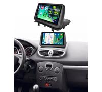 Fuluku 4+64GB 9" in-Cell Autoradio Android pour Renault Clio 3th 2006-2012 | Android 15, CarPlay sans Fil, Android Auto, BT, Écran Tactile In-Cell 9", GPS, WiFi, FM/RDS, Caméra de Recul, MIC