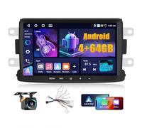 Fuluku Autoradio Android 4+64G pour Renault Dacia Duster Sandero Dokker Logan Lodgy Captur Carpaly sans Fil et Android Auto, Écran Tactile IPS 8''Bluetooth 5.0/GPS/Caméra de Recul/FM/WiFi/SWC